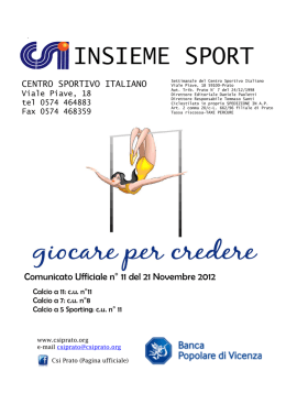 cu 11 - Centro Sportivo Italiano