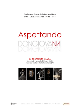 Don Giovanni al Teatro della Fortuna