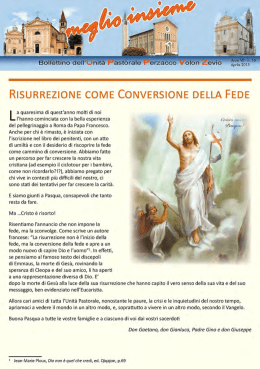 risurrezione come conversione della fede
