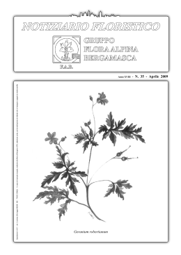APR 2009 - Flora Alpina Bergamasca
