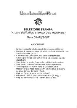 Scarica il pdf - Uisp intranet
