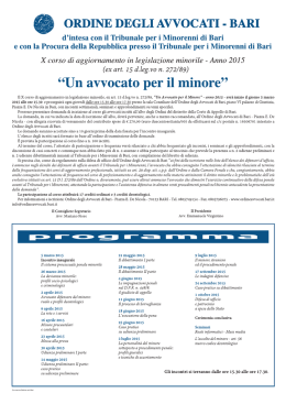Manifesto - Ordine degli Avvocati Bari