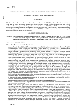 tribunale di salerno terza sezione civile ufficio esecuzione immobiliari