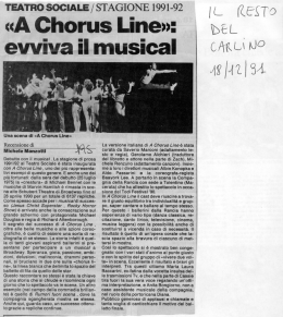 A Chorus Line - Compagnia della Rancia