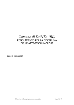 Comune di DANTA (BL) - Comune di Danta di Cadore