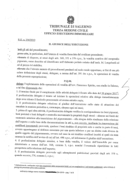 Ordinanza - Aste Giudiziarie Salerno
