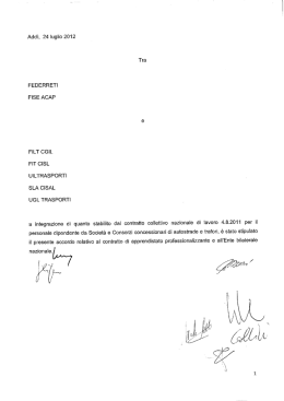 Accordo Societa e Consorzi concessionari