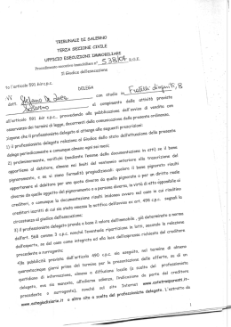 Ordinanza di Delega - Aste Legali Giudiziarie