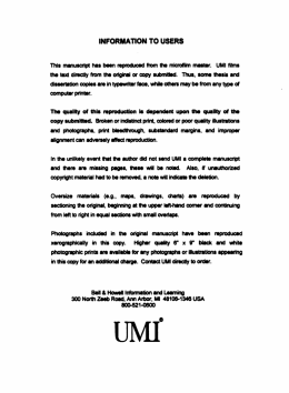 INFORMATION TO USERS