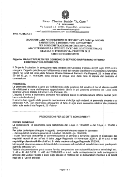 bando e allegati sede liceo delle scienze umane