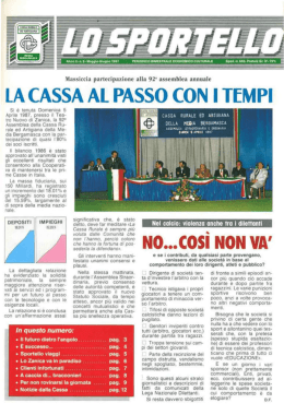 Massiccia partecipazione alla N` assemblea annuale