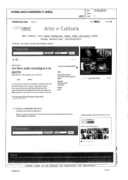 Page 1 VIVIIVEILANO.CORRlEREJT (WEB ) Baia 17-02