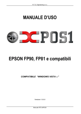 MANUALE D`USO EPSON FP90, FP81 e compatibili