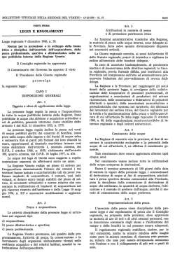 Testo da BUR - Consiglio Regionale del Veneto