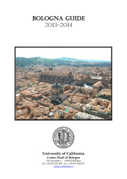 Bologna Guide 2013-2014 - UC Education Abroad Program