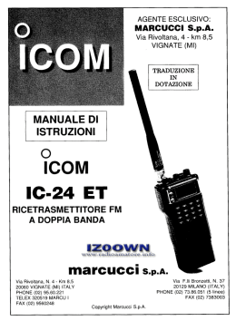 IC-24ET - Radioamatore.info