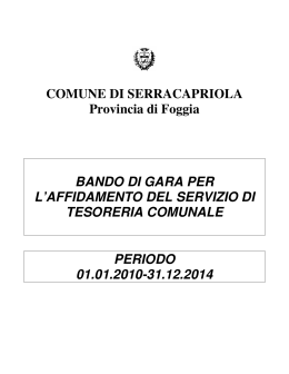 copia originale del Bando