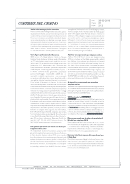 Corriere del Giorno – mar.10