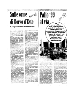 16 aprile 1999 - Rassegna Stampa