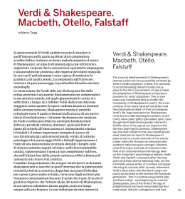 Verdi & Shakespeare. Macbeth, Otello, Falstaff