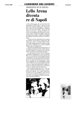 Stampa Rassegna (40 pagine)