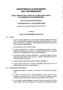DIPARTIMENTO DI INGEGNERIA DELL`INFORMAZIONE