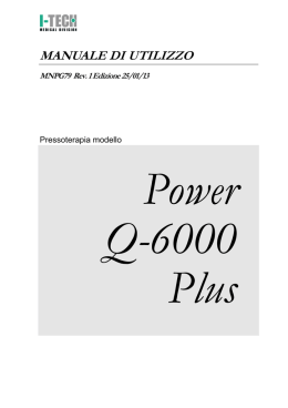 Manuale d`uso Power Q-6000 Plus - I