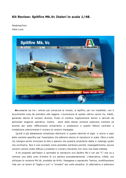 Kit Review: Spitfire Mk.Vc Italeri in scala 1/48.