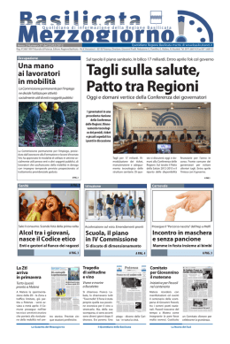 Tagli sulla salute, Patto tra Regioni