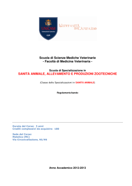 Scuola di Scienze Mediche Veterinarie