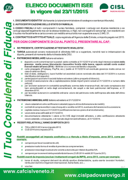 modello ISEE (scarica la lista dei documenti