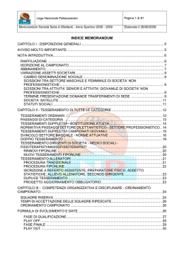 vedi pagg. 30-31 del Regolamento