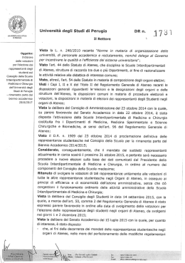 Votazioni per l`elezione dei rappresentanti degli studenti nel