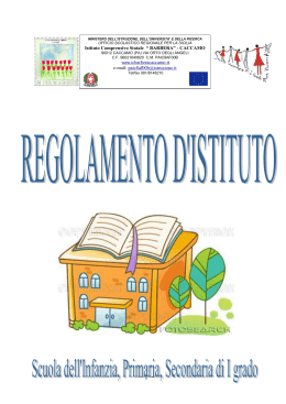 Regolamento d`Istituto Caccamo 2014