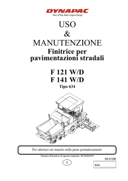 uso & manutenzione
