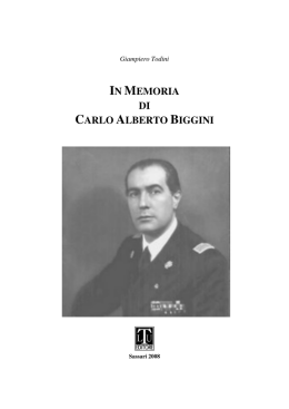 in memoria di carlo alberto biggini - Archivio Storico Giuridico Sardo