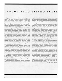l`architetto pietro betta - Casa dell`Architettura di Latina