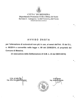 AVVISO - Comune di Messina