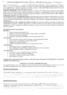 contratto formativo 4B Primaria Villadose