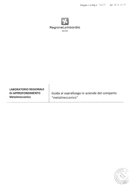 Metal meccanica Guida al sopralluogo