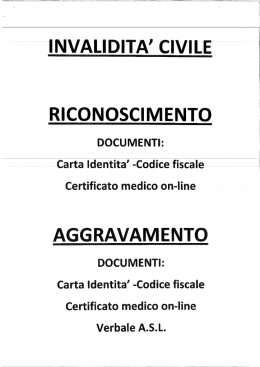 Invalidit&agrave; civile