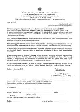 laboratorio teatro comunicazioni, calendario e
