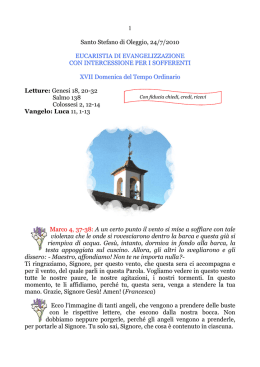1 Santo Stefano di Oleggio, 24/7/2010 EUCARISTIA DI