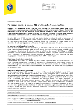 Più nessun scontro a catena: TCS artefice della frenata multipla