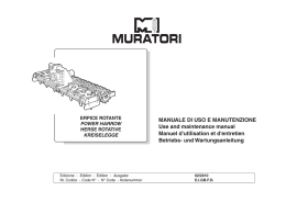 MANUALE DI USO E MANUTENZIONE Use and maintenance