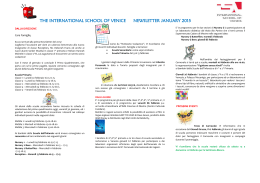 the international school of venice newsletter january 2015
