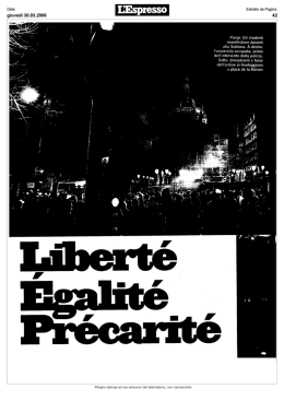 Libert   Egalit   Precarit - Sistema universitario pisano