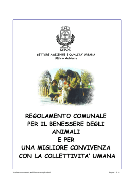 il testo ufficiale del regolamento pubblicato dal sito