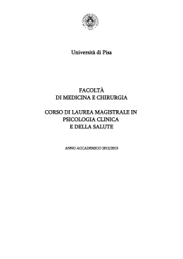 Guida dello Studente - Medicina e Chirurgia