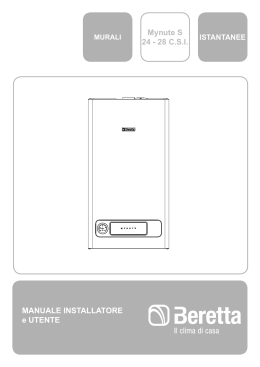MANUALE INSTALLATORE e UTENTE Mynute S 24